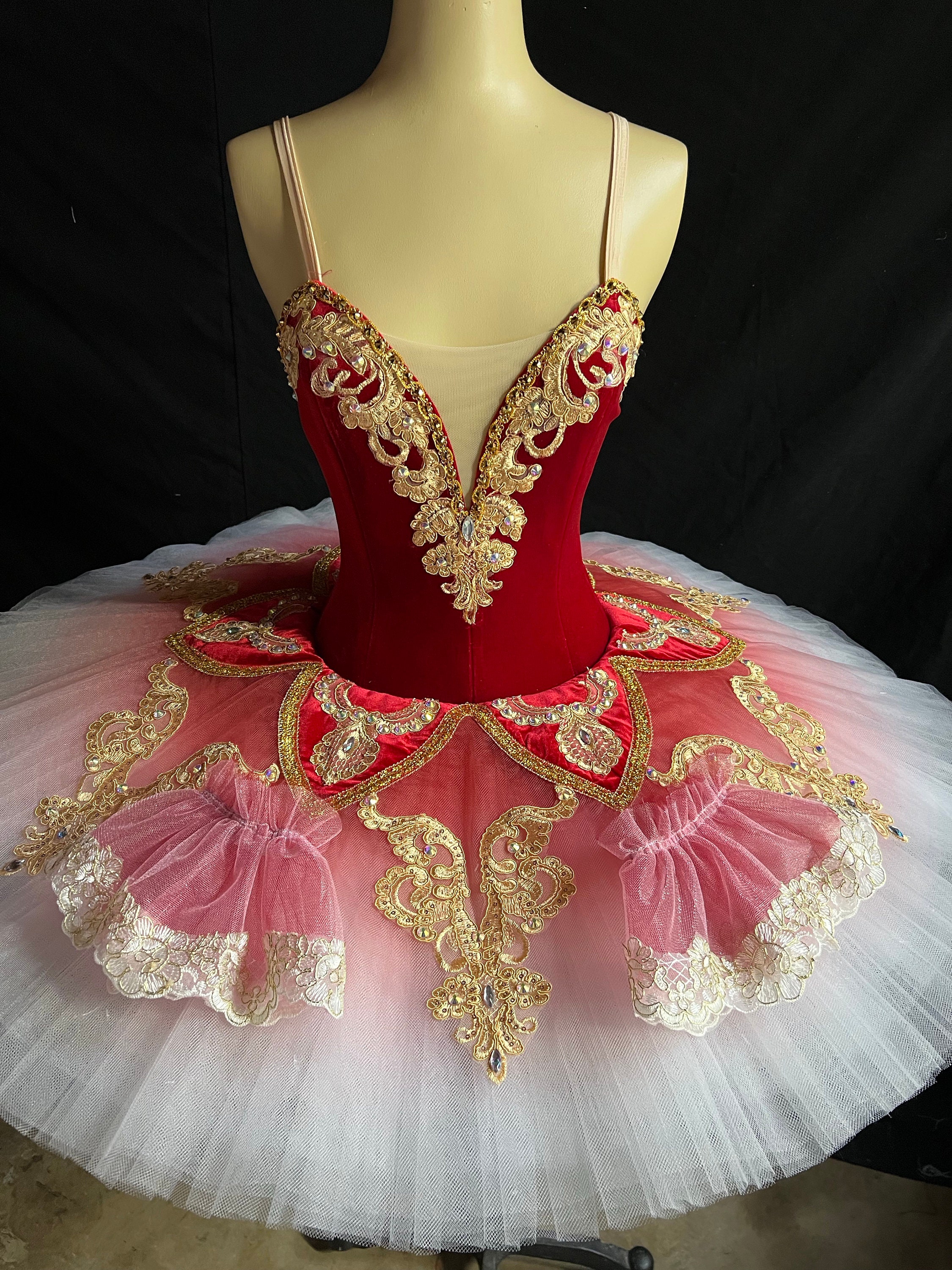 Ballet Tutu - Dark Red Performance Ballet Tutu - Etsy
