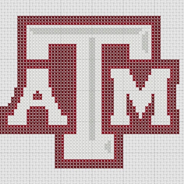 Texas A&M Logo Cross Stitch Pattern ONLY