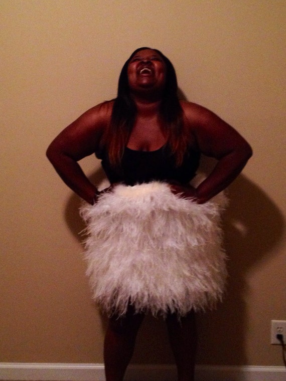 Ostrich feather skirt discount