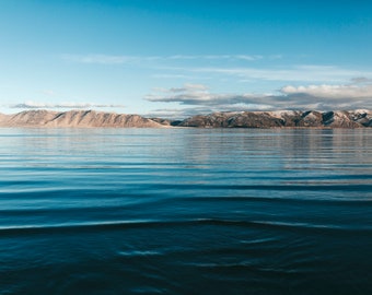 Bear Lake snowy Reflections-  Landscape Utah Photography  print