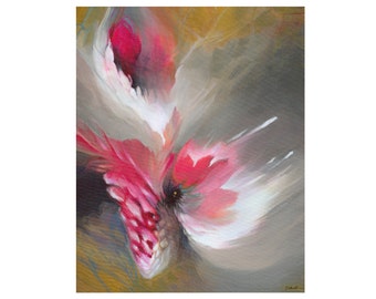 Matted Giclee Surreal Painting Weird Art Contemporary Abstract Painting Visionary Art Print