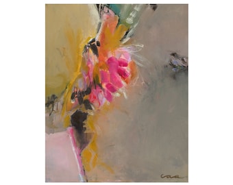 Giclee Start Phoenix Vogel Druck Original Abstrakte Malerei Get Well Rise Above Self-Love Mental Healthy Recovery Art Matted Print