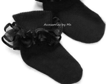 infant girl ruffle socks