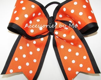 Orange Black Cheer Bow, Orange Cheer Bow, Tigers Orange Black Cheer Bow, Wildcats Cheer Bow, Orange Softball Bows, Oregon Beavers Cheer Bow