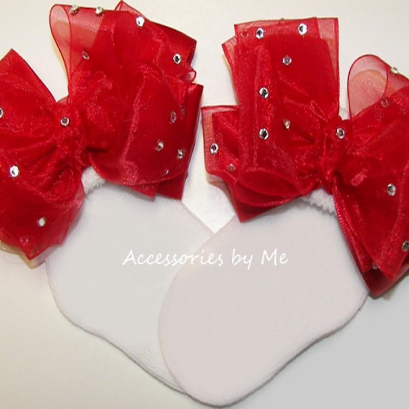 Red Glitzy Bow - Etsy