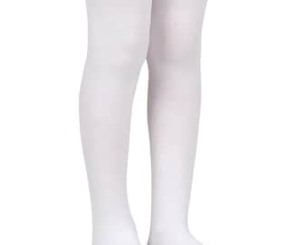 Microfiber Solid Smooth Lycra Tights, Dance, School, Baptism, Birthday, Wedding Accessories