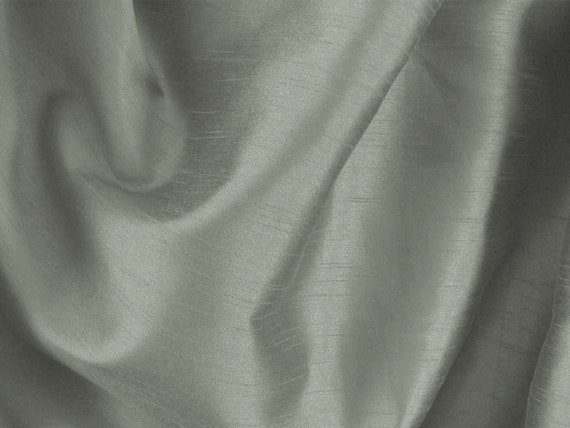 table runner modern pattern coordinating faux simple plain neutral polyester Gray Silk fabric trending multi purpose silk blend fabric