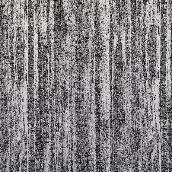 Silver Dark Grey Drapery Fabric Satin Blend Abstract Pattern Etsy