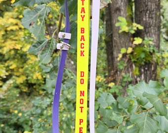 Waterproof Biothane Leash Wrap, 2 Sided Slide On ID, Wrap Around Dog ID, Deaf, Blind, Medical Id, Choose Your Colors and Design or Customize