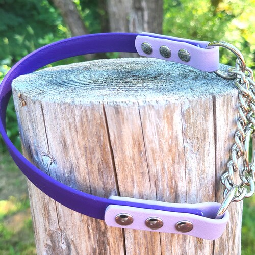 Half Check Dog Collar 5/8 Wide Biothane Waterproof Etsy