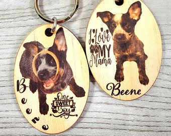 Beautiful Pine Keychain, Custom Personalized Keychain, Lightweight Keychain, Dog Lover's Gift, Gift For Her, Gift For Him, Gift For Them