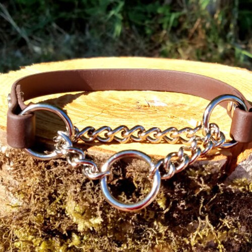 Half Check Dog Collar 5/8 Wide Biothane Waterproof Etsy