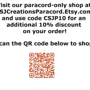 550 Paracord 10', 25', 50', 100' or Sample Pack - 100+ colors to choose from image 5