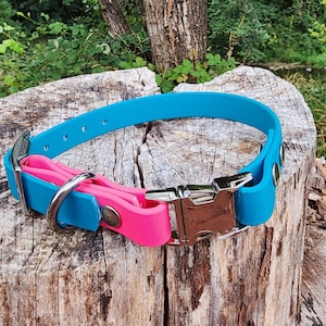 5/8&quot; E-Collar Adjustable Buckle Side Release Dog Collar, 5/8&quot; Wide Biothane Waterproof Buckle Collar, Custom Color & Sizes