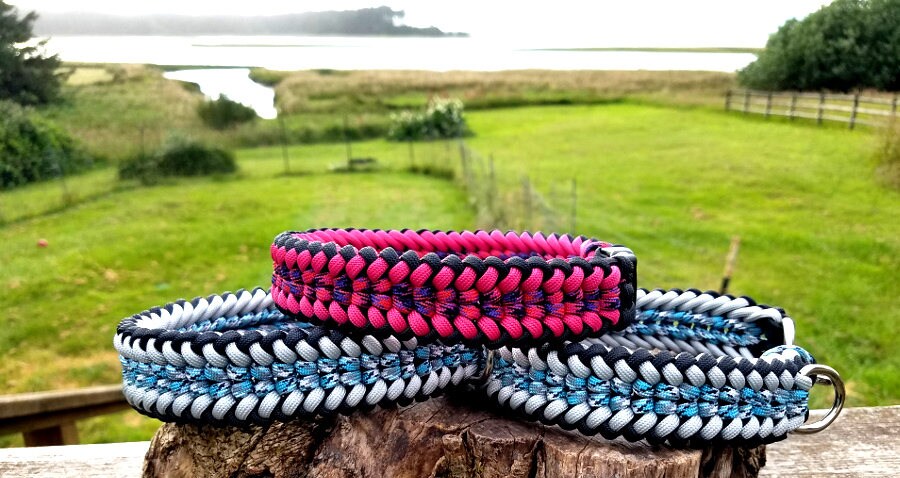 Paracord Dog Collar, Custom Colors and Closure, Wide Sanctified Weave…