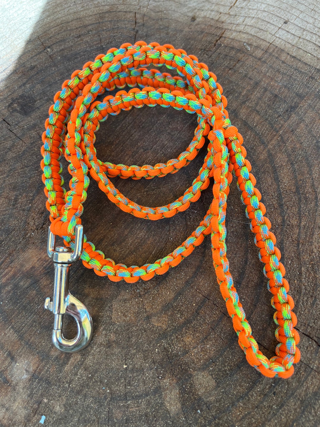 CLEARANCE 4.5' Cobra Paracord Dog Leash With Handle Etsy
