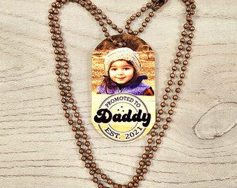 Personalized Custom Father's Day Gift, Turn Your Child's Picture or Artwork Into the Best Father's Day Gift, Choose Necklace or Keychain