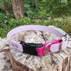 1&quot; Adjustable Buckle YKK Side Release Dog Collar, 1&quot; Wide Biothane Waterproof E-Collar Buckle Collar, Custom Color & Sizes