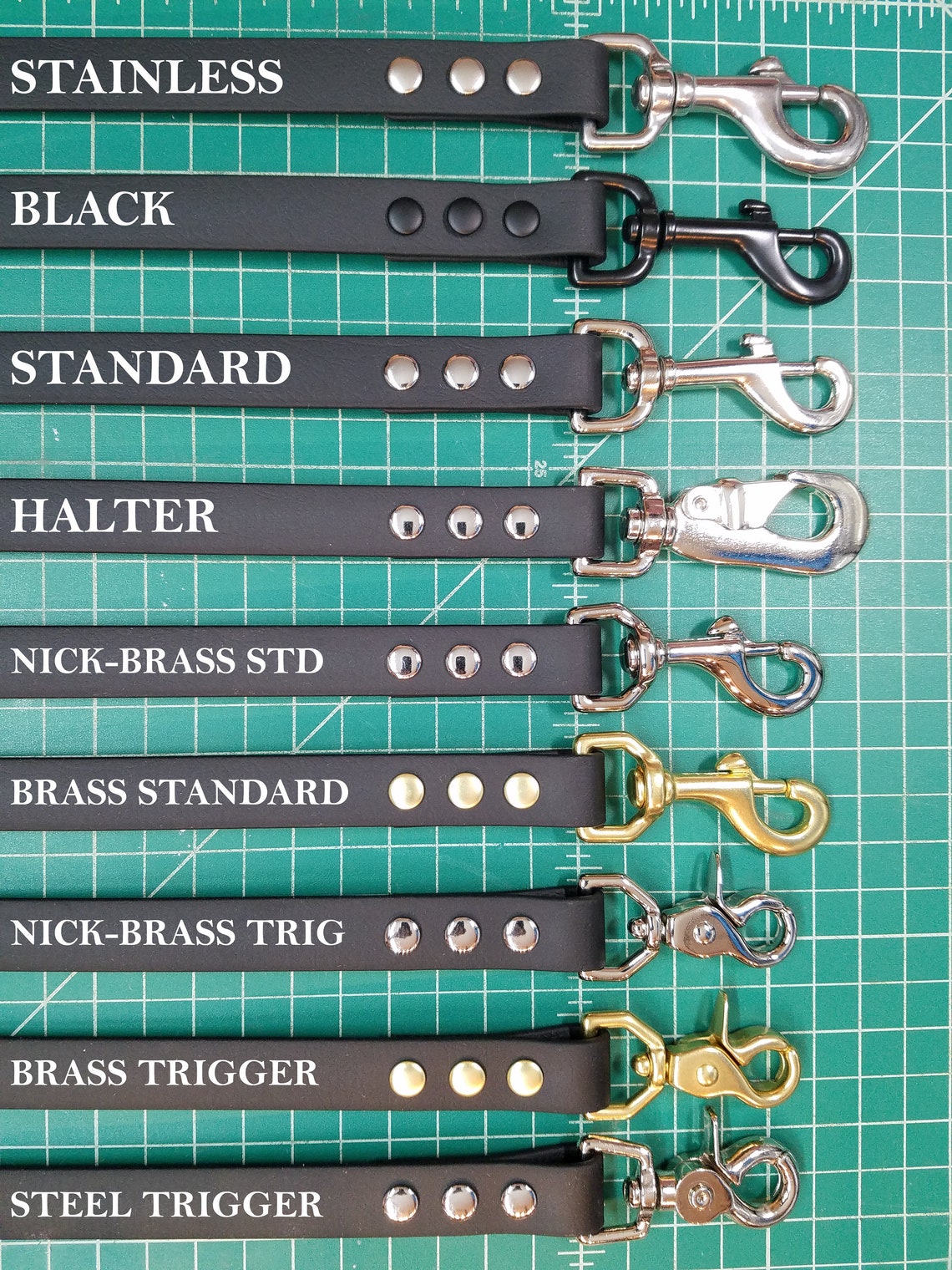 Adjustable 2 Handle Dog Leash 3/4 Wide Biothane Etsy