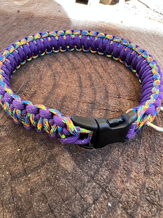 CLEARANCE: Fits 15 Neck Size, King Cobra Paracord Dog Collar Ready