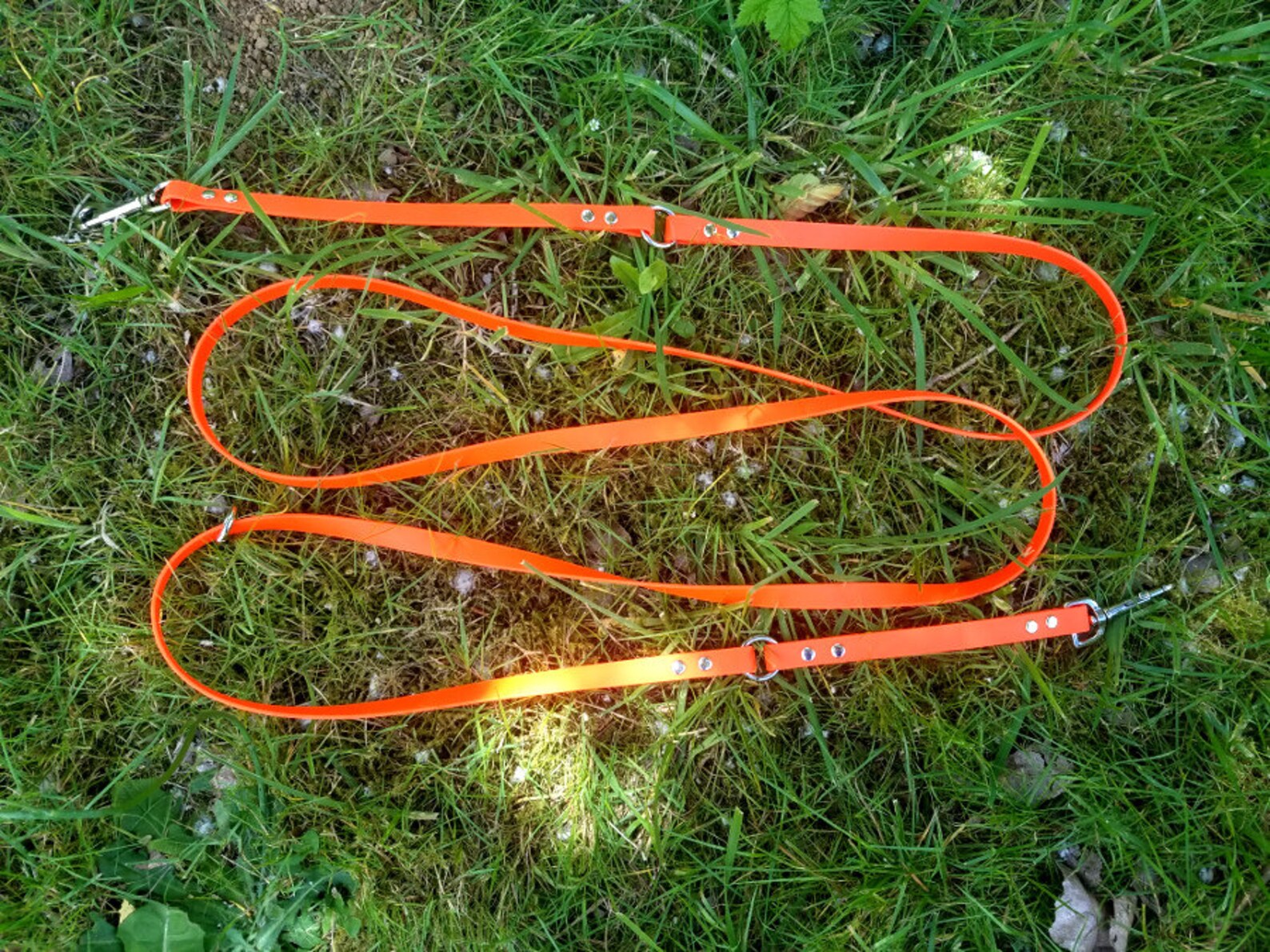 Adjustable Dog Leash 5/8 Wide Biothane Waterproof Hands Etsy