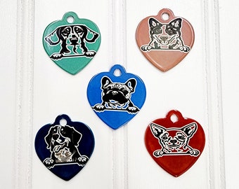 Choose Your Breed Dog Tag, Lightweight Tag, Funny Tag, Cute Dog Tag, Aluminum Dog Tag, Dog Breed Tag, Colorful Tag, Choose Your Font & Color