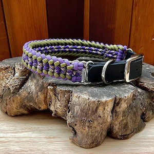 Paracord Dog Collar, Custom Colors and Closure, Wide Sanctified Weave, Available in Quick Release, Adjustable Buckle, Martingale, Half Check
