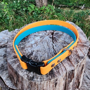 3/4&quot; Non-Adjustable With Handle Quick Release Dog Collar, 3/4&quot; Wide Biothane Waterproof Dog Collar, Custom Colors, Metals & Sizes