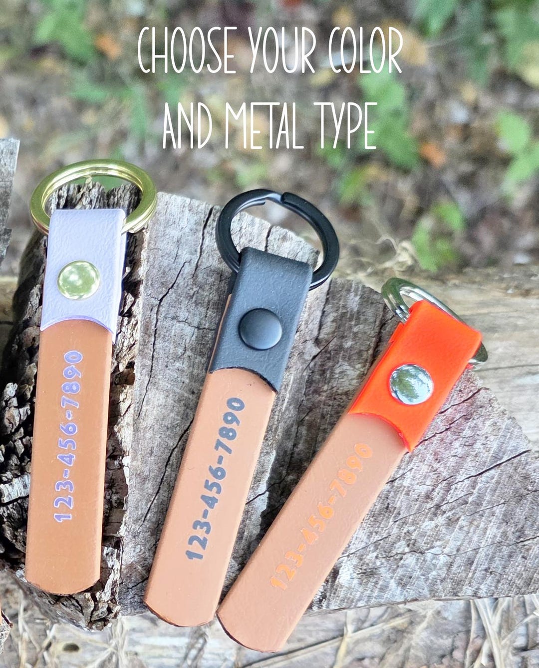 Back to School Backpack ID Keychain, Biothane ID Keychain, Choose Your ...