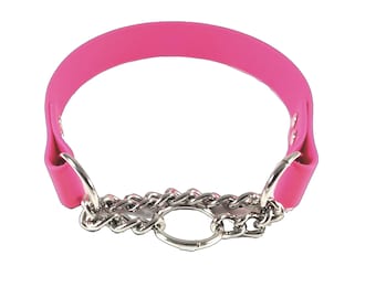 Half Check Biothane Waterproof Martingale Dog Collar, Add Your Dog's Name, Custom Widths, Colors & Sizes