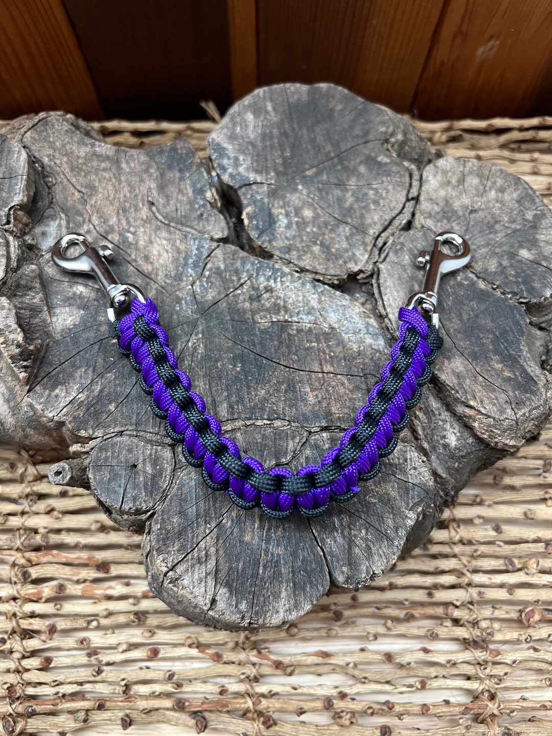 Paracord Collar to Harness Safety Strap, Custom Colors and Sizes