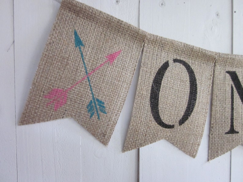 Aztec Arrow One Banner Custom First Birthday Indian Decoration Photo Prop Tribal Birthday Highchair Bunting Tee Pee One Garland