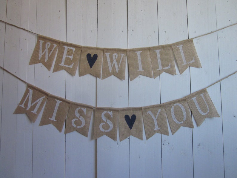 Retirement Party Decor We Will Miss You Banner Going Away Etsy