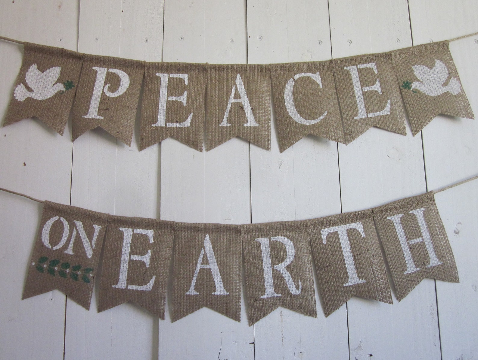 Peace On Earth Banner Christmas Decoration Holiday | Etsy