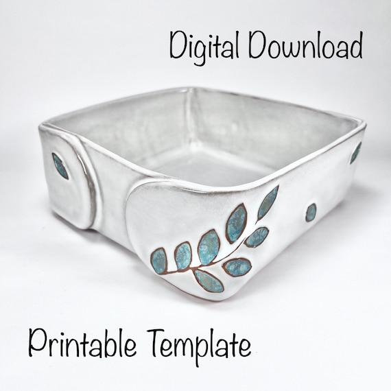 DIY Pottery Casserole Template: Slab Building Guide (PDF Download)