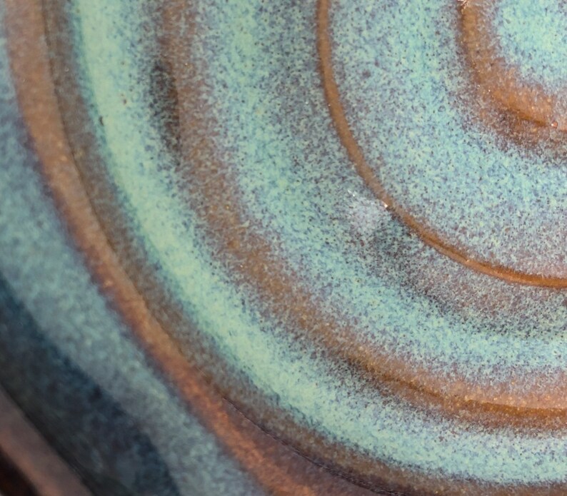 Bluegreen Spoon Rest Wheel Thrown Pottery Kitchen Sponge Etsy