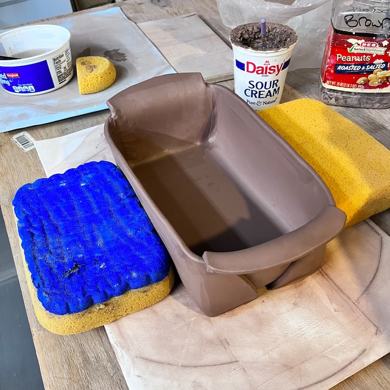 Bread pan pottery template, Make your own breadpan, DIY ceramic pattern, Slab building guide digital download, PDF image 7