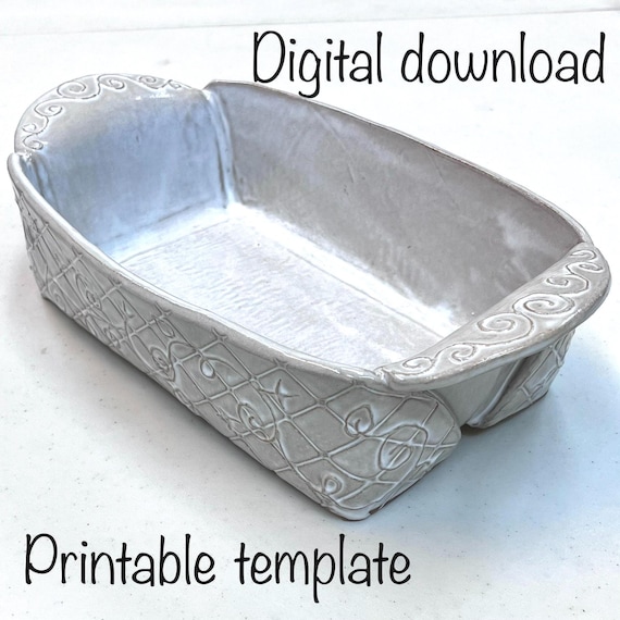 Pottery Bread Pan Template: DIY Ceramic Pattern (PDF Download With Instructions)