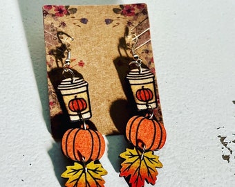 Wood Fall Earrings