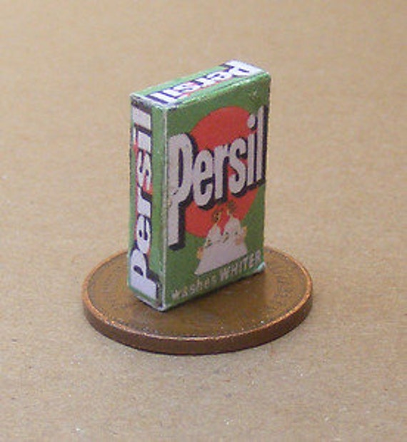 Altes Persil Seife Pulver Paket Tumdee 1:12 Maßstab Puppenhaus Miniatur Küche 