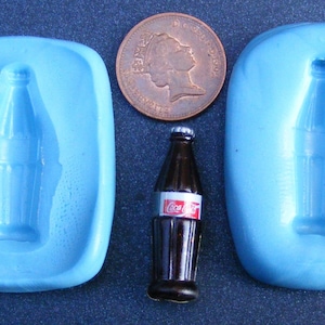 1:12th Scale Reusable Food Safe 2 Part Large Coke Bottle Mould Set Dolls House