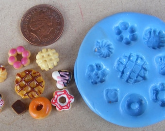 01:12 à l’échelle 9 moule Biscuit Dolls House Miniature nourriture accessoire
