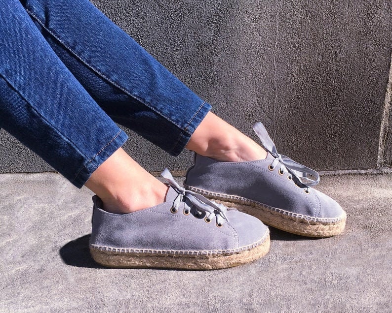 Island Boho Sneakers Espadrilles Lace Oxford Shoes Etsy