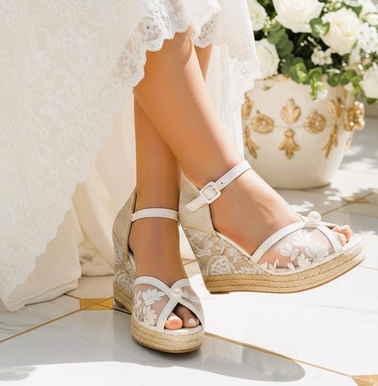 sachin and babi light blue dress Bridal Wedges