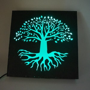 Tree of Life LED Lightbox Night Light