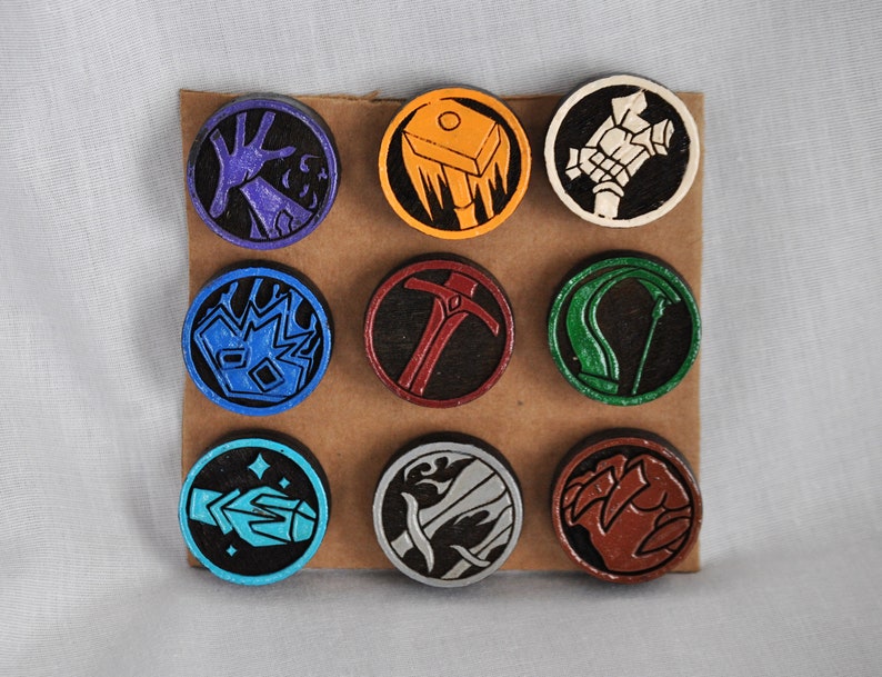 Hearthstone Inspired Fridge Magnets Gamer Fan Decor Hearth Tokens