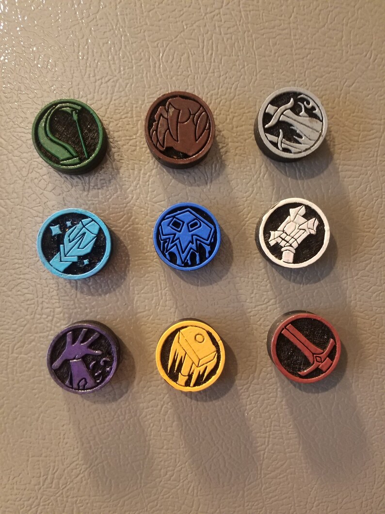 Hearthstone Inspired Fridge Magnets Gamer Fan Decor Hearth Tokens