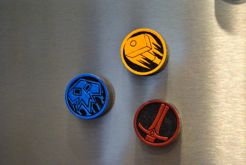 Hearthstone Inspired Fridge Magnets Gamer Fan Decor Hearth Tokens