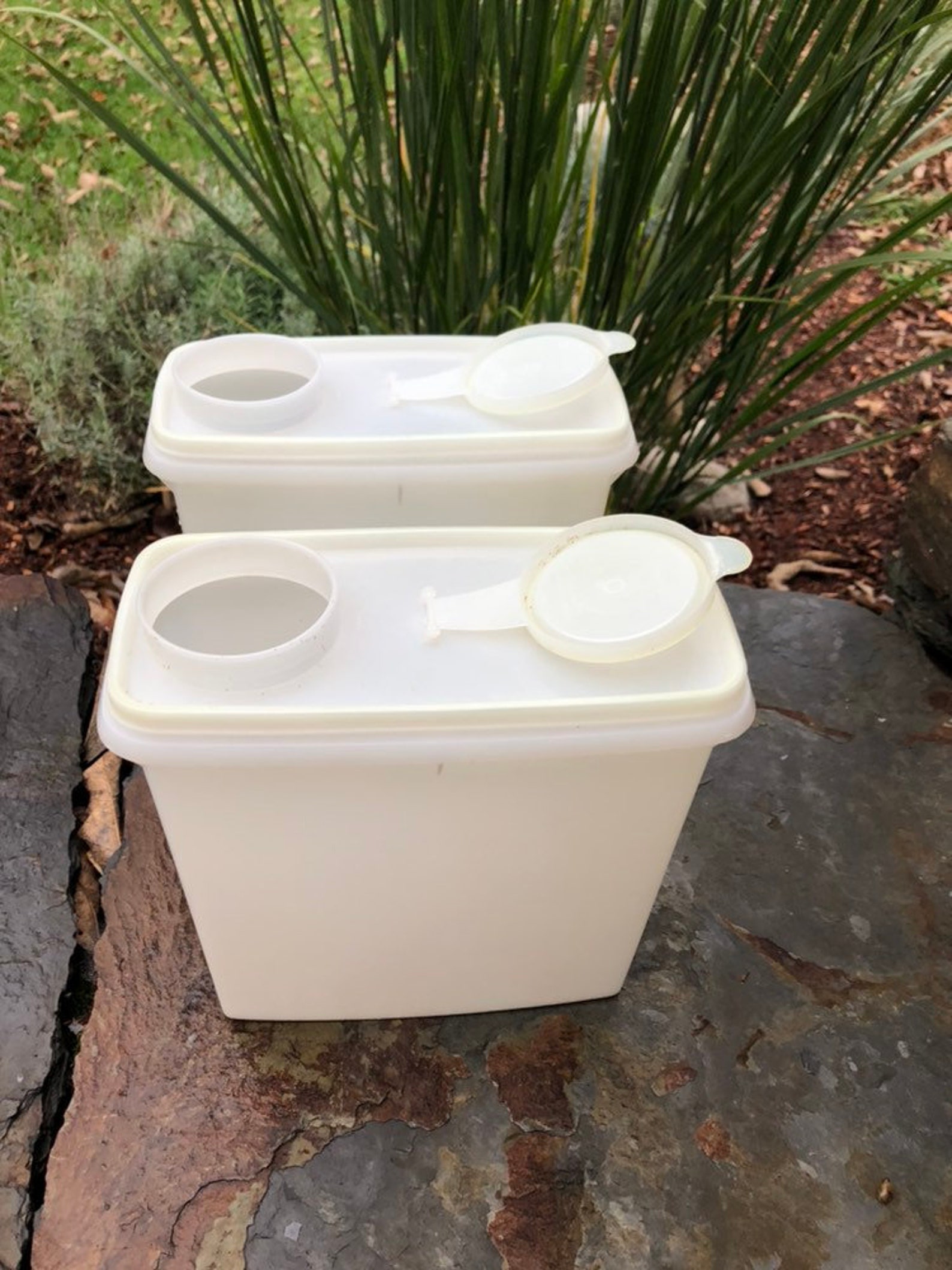 Vintage Tupperware Canister / Cereal Keeper / Cereal Container Etsy