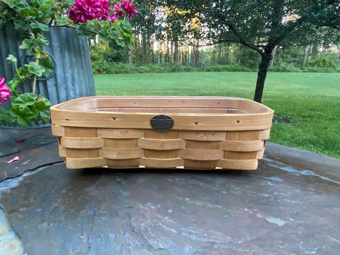 Peterboro Basket Co Peterboro Rectangular Basket Etsy